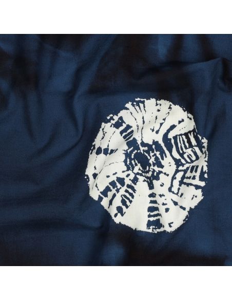 Tissu coton batik Solyne - Bleu marine