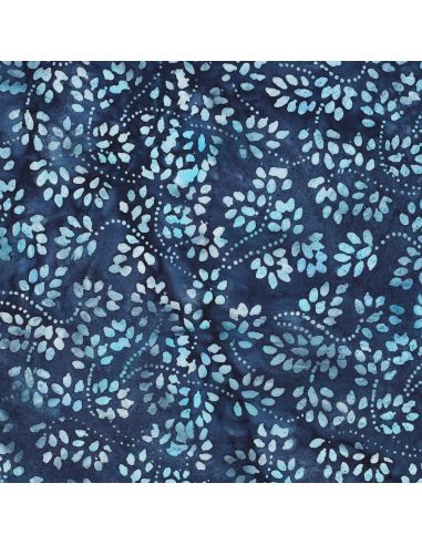 Tissu coton batik Isabelle - Bleu marine