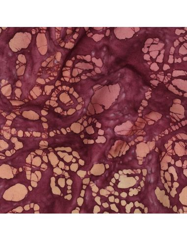 Tissu coton batik Méline - Cerise