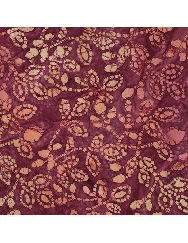 Tissu coton batik Méline - Cerise