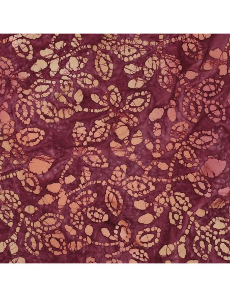Tissu coton batik Méline - Cerise