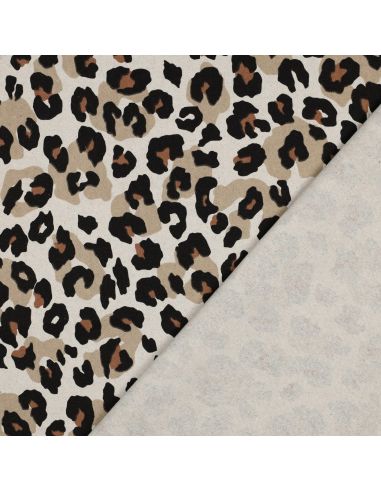 Toile de coton canvas - Léopard