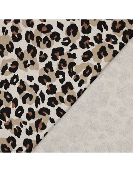 Toile de coton canvas - Léopard