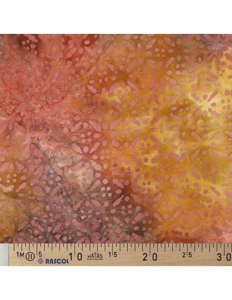 Tissu viscose batik Soléane - Jaune