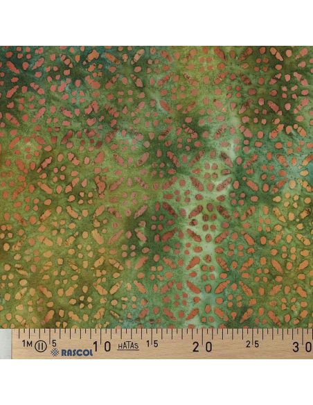 Tissu viscose batik Soléane - Vert