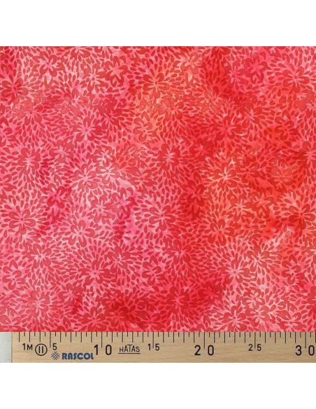 Tissu viscose batik Vaïana - Rouge