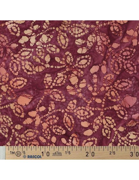 Tissu coton batik Méline - Cerise