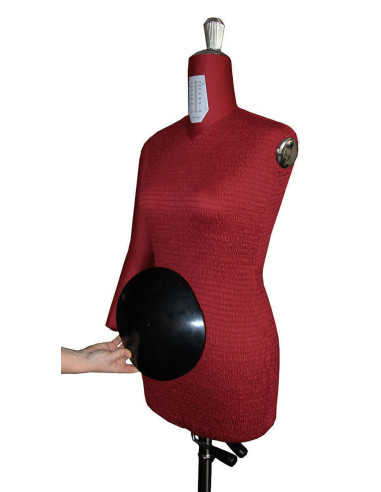 Mannequin de couture réglable haut de gamme 38 / 50 avec bras + ventre