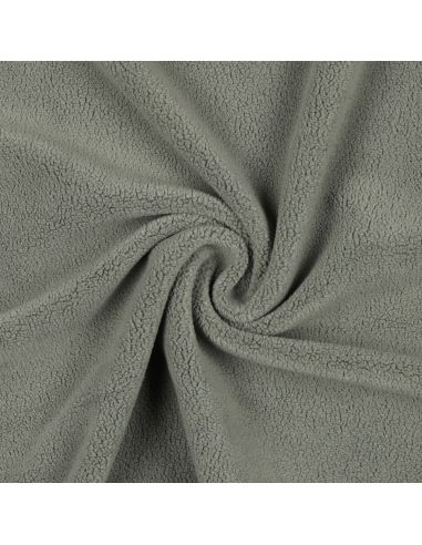 Tissu micro polaire - Vert de gris