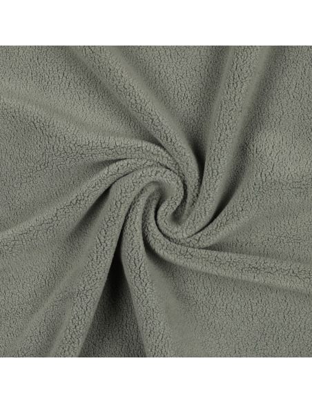 Tissu micro polaire - Vert de gris