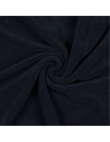 Tissu micro polaire - Bleu navy