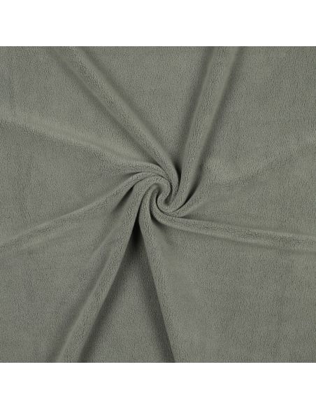 Tissu micro polaire - Vert de gris
