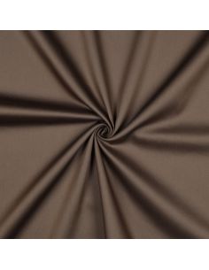 Tissu satin de coton - Café