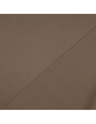 Tissu satin de coton - Café