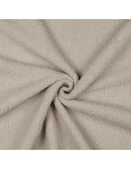 Tissu polaire Teddy double face - Beige