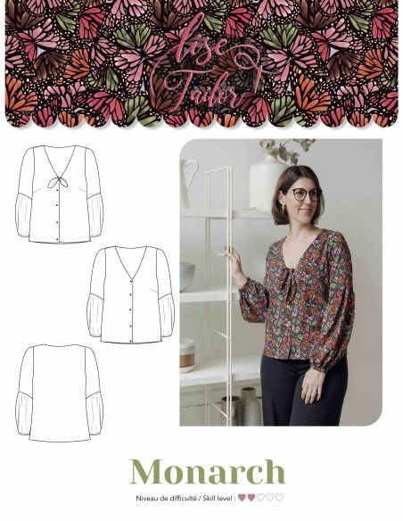 Patron de blouse - Monarch - Lise Tailor