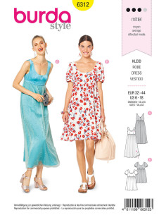 Patron de robe - Burda 6312