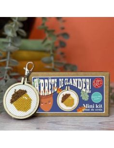 Mini kit broderie point de croix - Arrête de glander