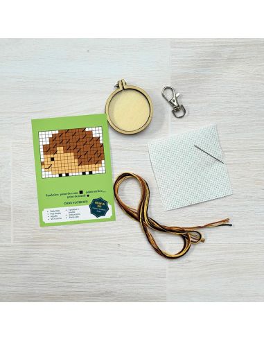 Mini kit broderie point de croix - Tu piques ma curiosité
