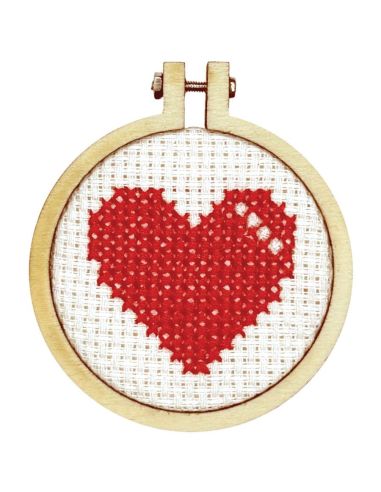 Mini kit broderie point de croix - Be my valentine