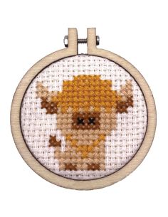 Mini kit broderie point de croix - Sois pas vache ! 2
