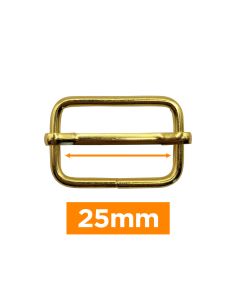 Boucle coulissante premium - Or 25 mm