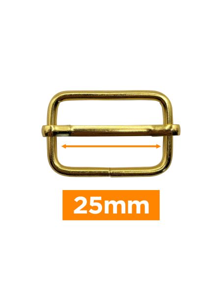 Boucle coulissante premium - Or 25 mm