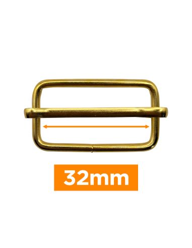 Boucle coulissante premium - Or 32 mm
