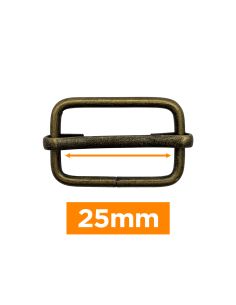 Boucle coulissante premium - Bronze 25 mm