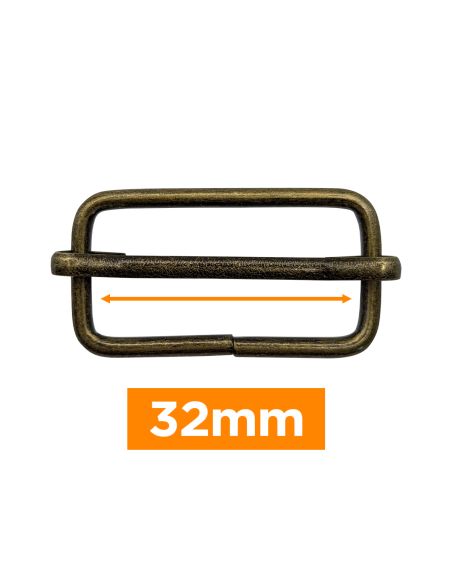 Boucle coulissante premium - Bronze 32 mm