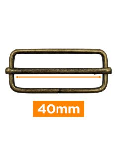 Boucle coulissante premium - Bronze 40 mm