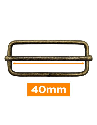 Boucle coulissante premium - Bronze 40 mm