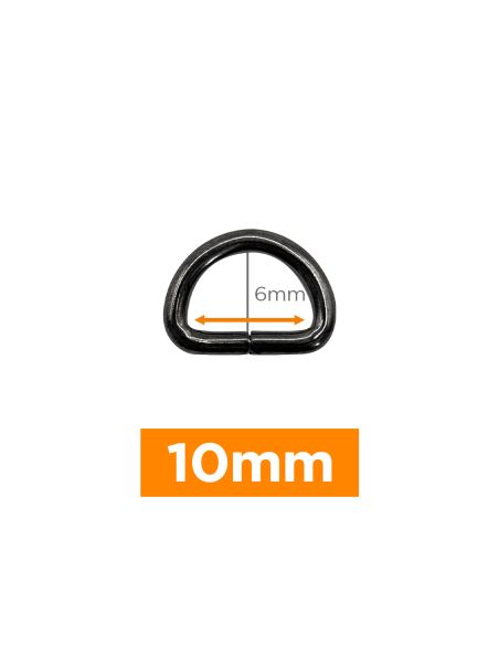 Anneau en D premium - Canon de fusil 10 mm