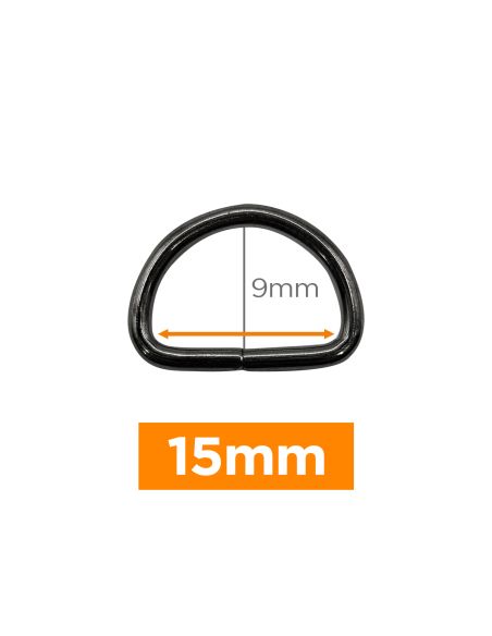 Anneau en D premium - Canon de fusil 15 mm