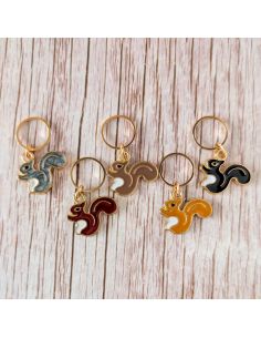 Lot de 5 anneaux marqueurs de maille - Casse-noisettes