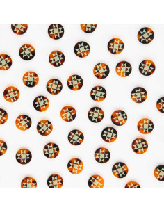 Lot De 80 Boutons De Couture 2 Trous - Diamètre 11mm Ou 14mm, Assortiment De Couleurs, Polyester