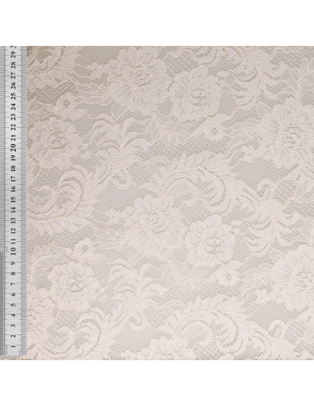 Tissu dentelle Natasha - Blanc