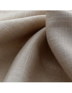 Tissu lin viscose - Beige