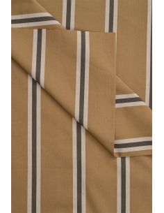 Tissu coton rayé Weave Iced Mocha - Atelier Brunette 2