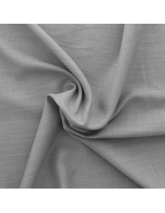 Tissu lin viscose - Gris argent 2