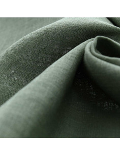 Tissu lin viscose - Vert