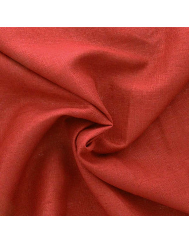 Tissu lin viscose - Rubis