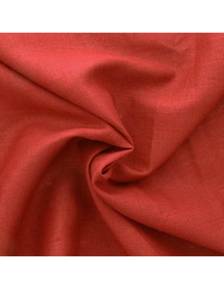 Tissu lin viscose - Rubis