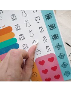 Autocollants d’organisation pour patrons de couture 2
