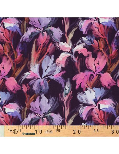 Tissu viscose - Iris violet
