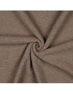 Tissu polaire Teddy double face - Taupe