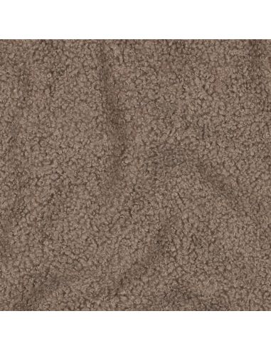 Tissu polaire Teddy double face - Taupe