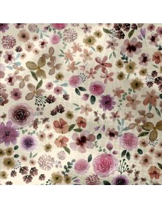 Tissu double gaze imprimé - Hortense