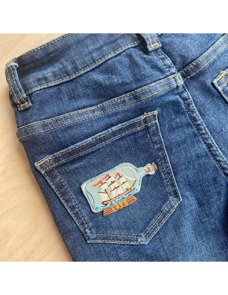 Patch thermocollant - Bateau dans une bouteille