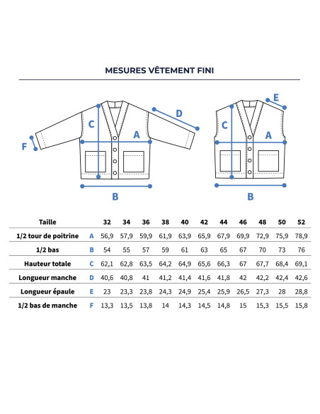 Patron de veste et gilet Macao - Ikatee